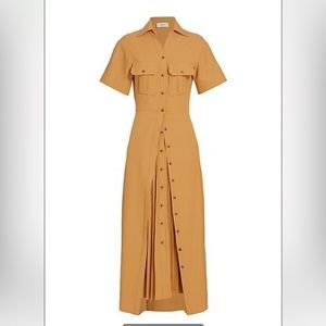 ALC Tan Florence MIDI Dress